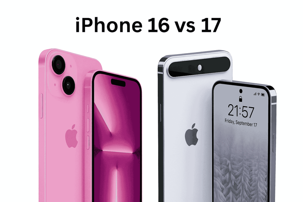 iPhone 17 vs 16 comparison